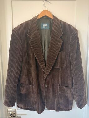 Braggi Louis Raphael Brown Corduroy Jacket Blazer 42R